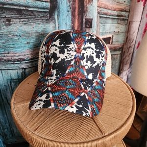 Western mesh back pony tail caps